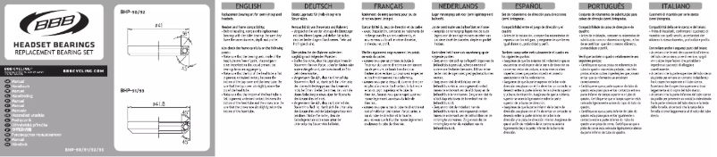 Page n°1 - Manuel utilisateur BBB BHP-91