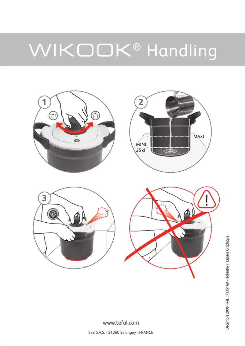 Page n°1 - Manuel utilisateur Tefal Wikook P60604