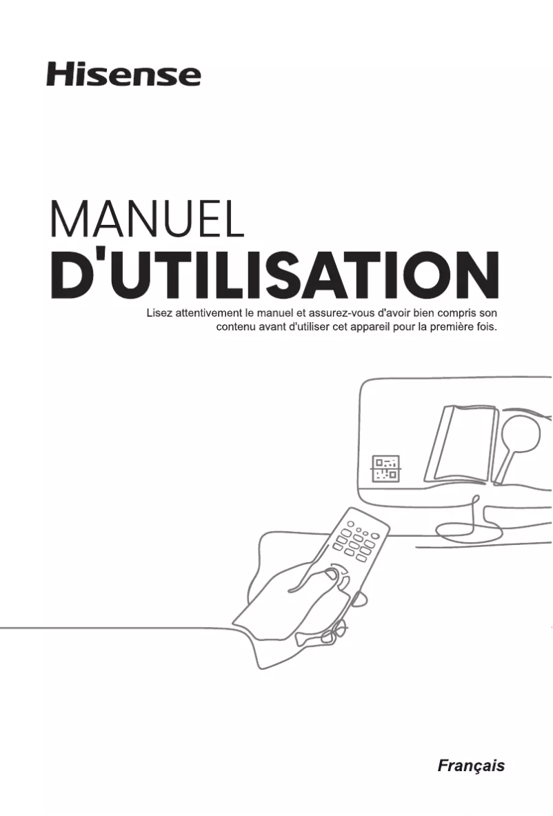 Page 1 de la notice Manuel utilisateur Hisense 43E77KQ