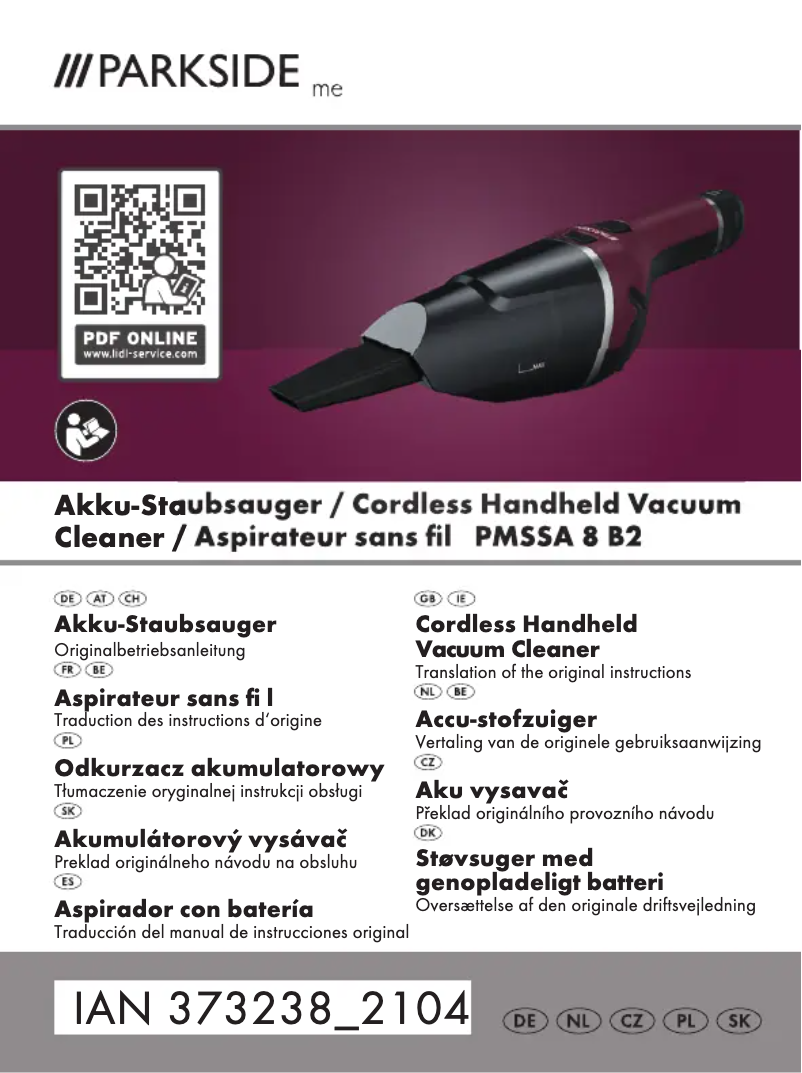 Image de la première page du manuel de l'appareil PMSSA 8 B2