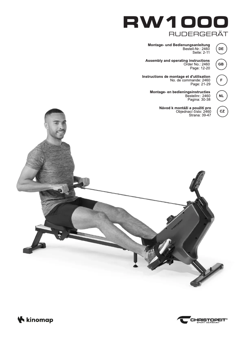 Page n°1 - Manuel utilisateur Christopeit RW 1000