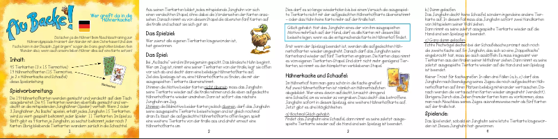 Page 1 de la notice Manuel utilisateur Noris Au Backe!