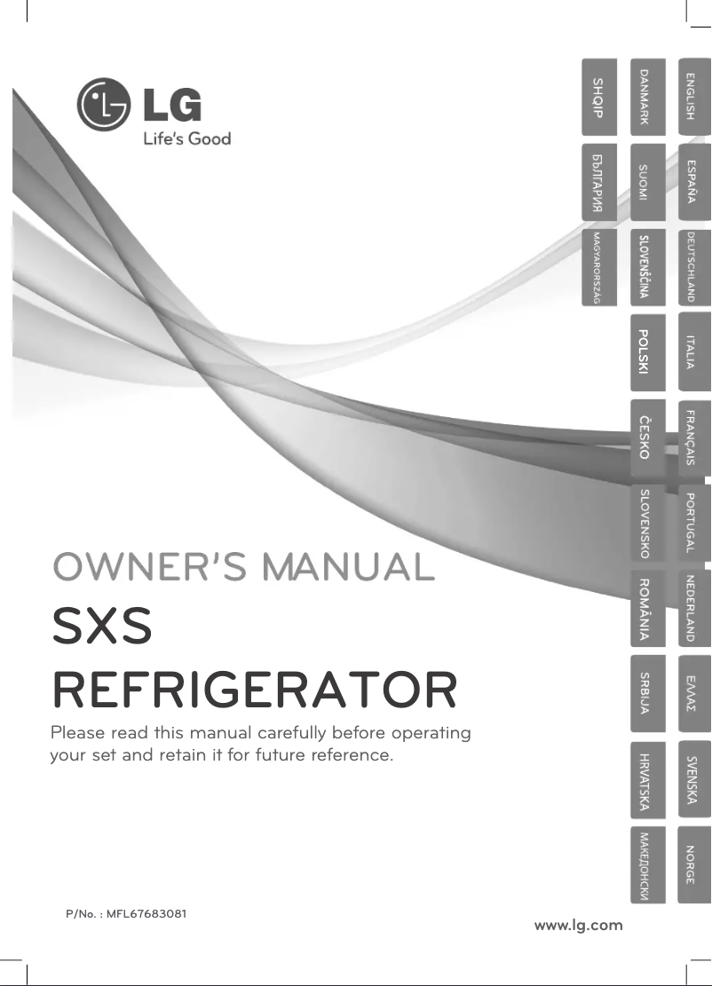 Page 1 de la notice Manuel utilisateur LG GSP325WBCV