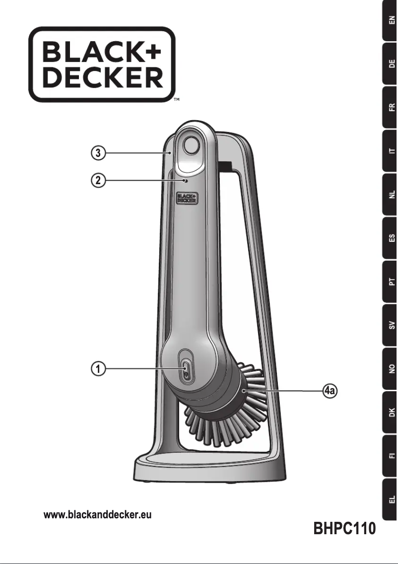 Page 1 de la notice Manuel utilisateur Black & Decker BHPC110