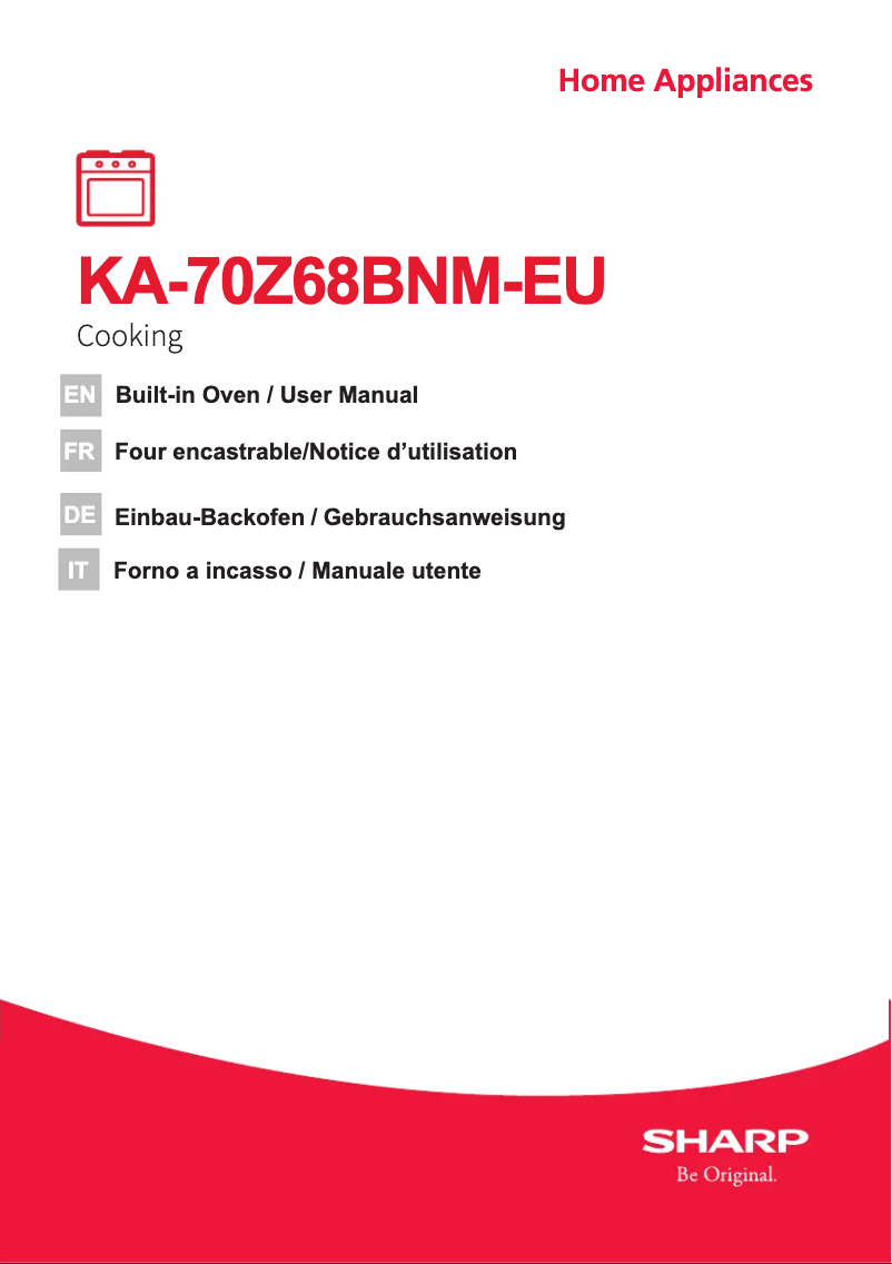 Page n°1 - Manuel utilisateur Sharp KA-70Z68BNM-EU