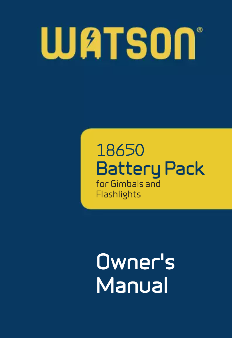 Page 1 de la notice Manuel utilisateur Watson LI-1826