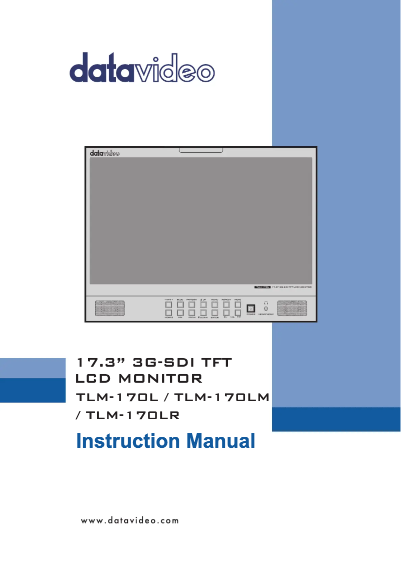 Page 1 de la notice Manuel utilisateur DataVideo TLM-170L