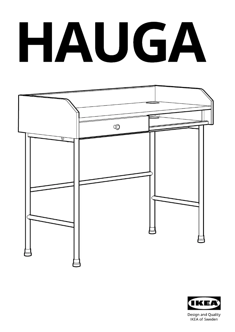Page 1 de la notice Manuel utilisateur Ikea HAUGA 304.776.75