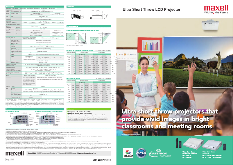 Page n°1 - Brochure Hitachi MC-AX3506