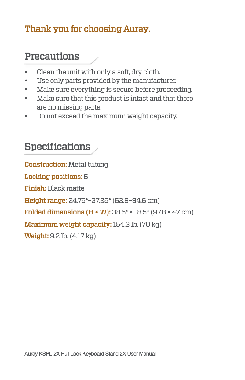 Imagen de la primera página del manual del dispositivo KSPL-2X