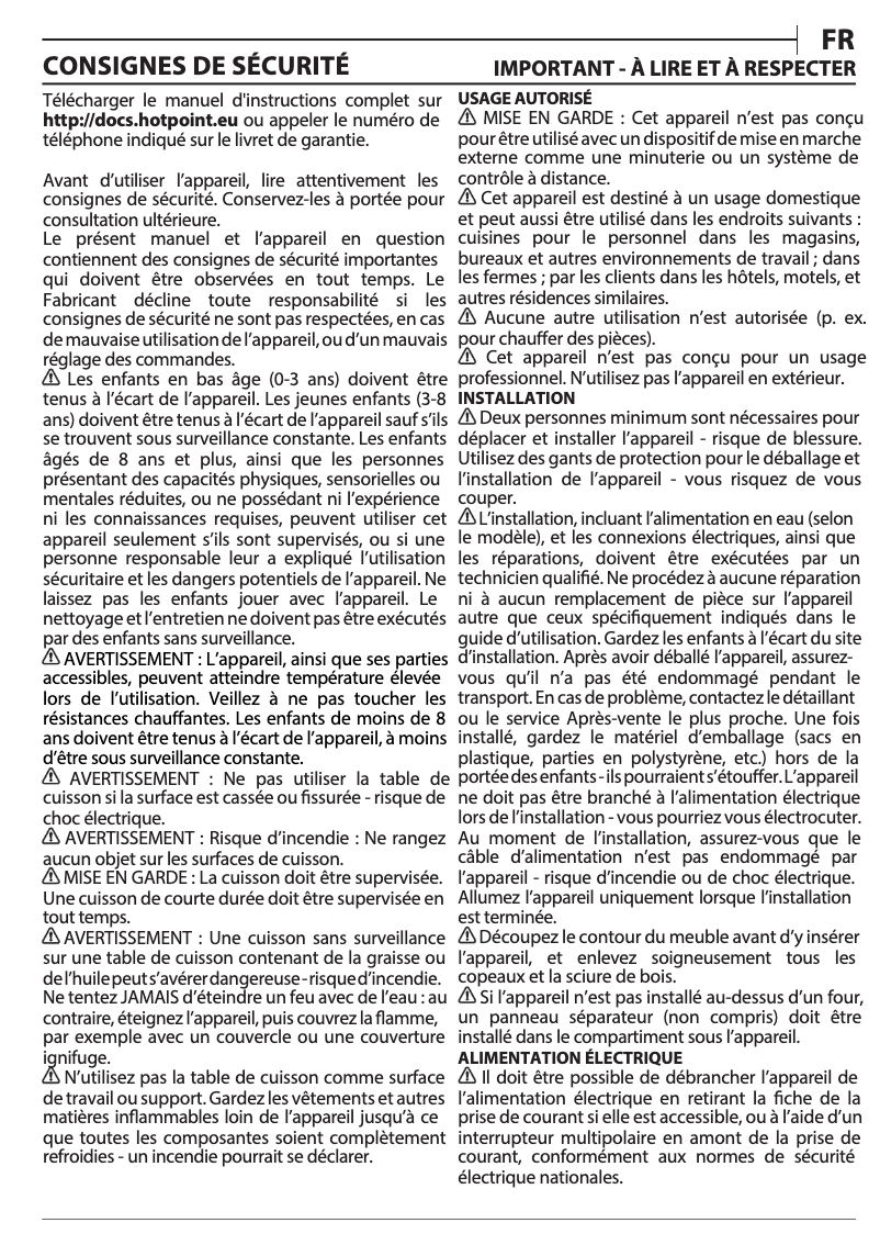 Image de la première page du manuel de l'appareil HR 629 C