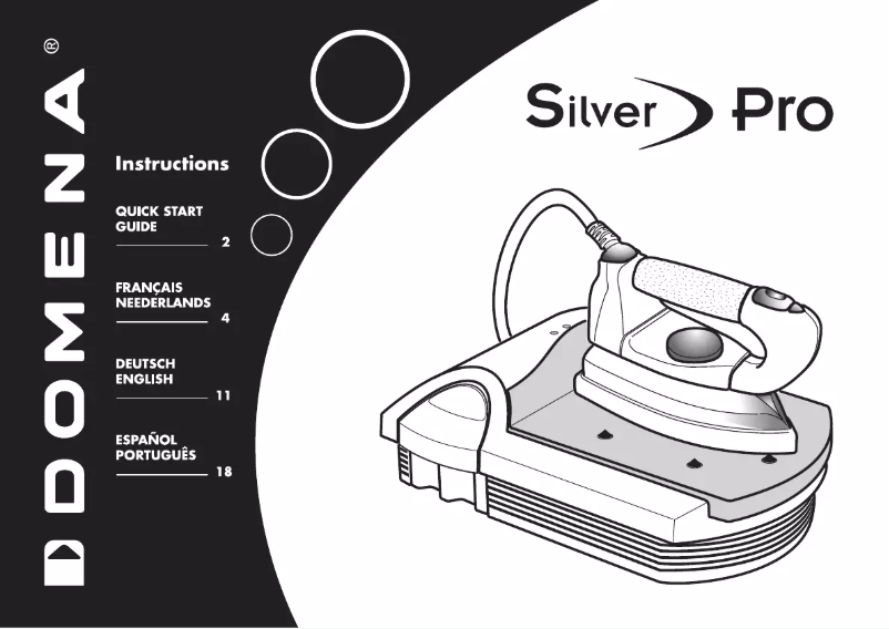 Page 1 de la notice Manuel utilisateur Domena Silver Pro
