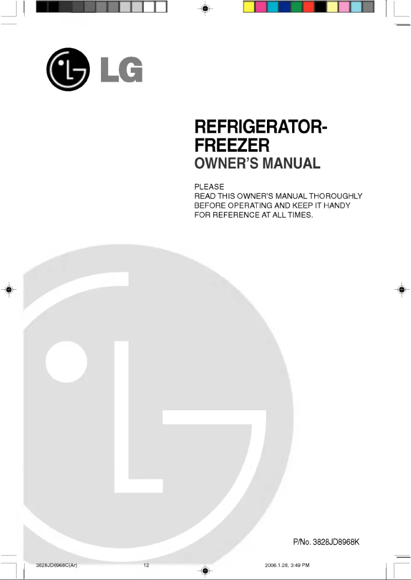 Page 1 de la notice Manuel utilisateur LG GR-B472QL