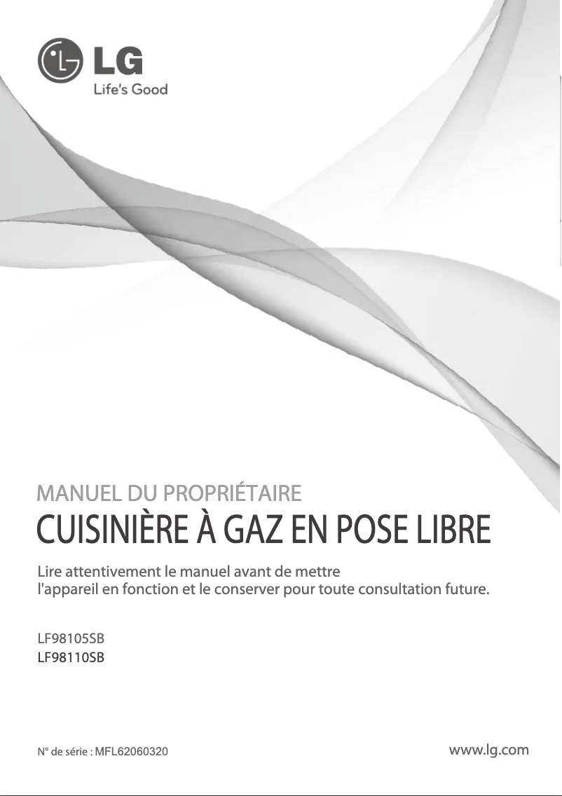 Imagen de la primera página del manual del dispositivo LF98110SB