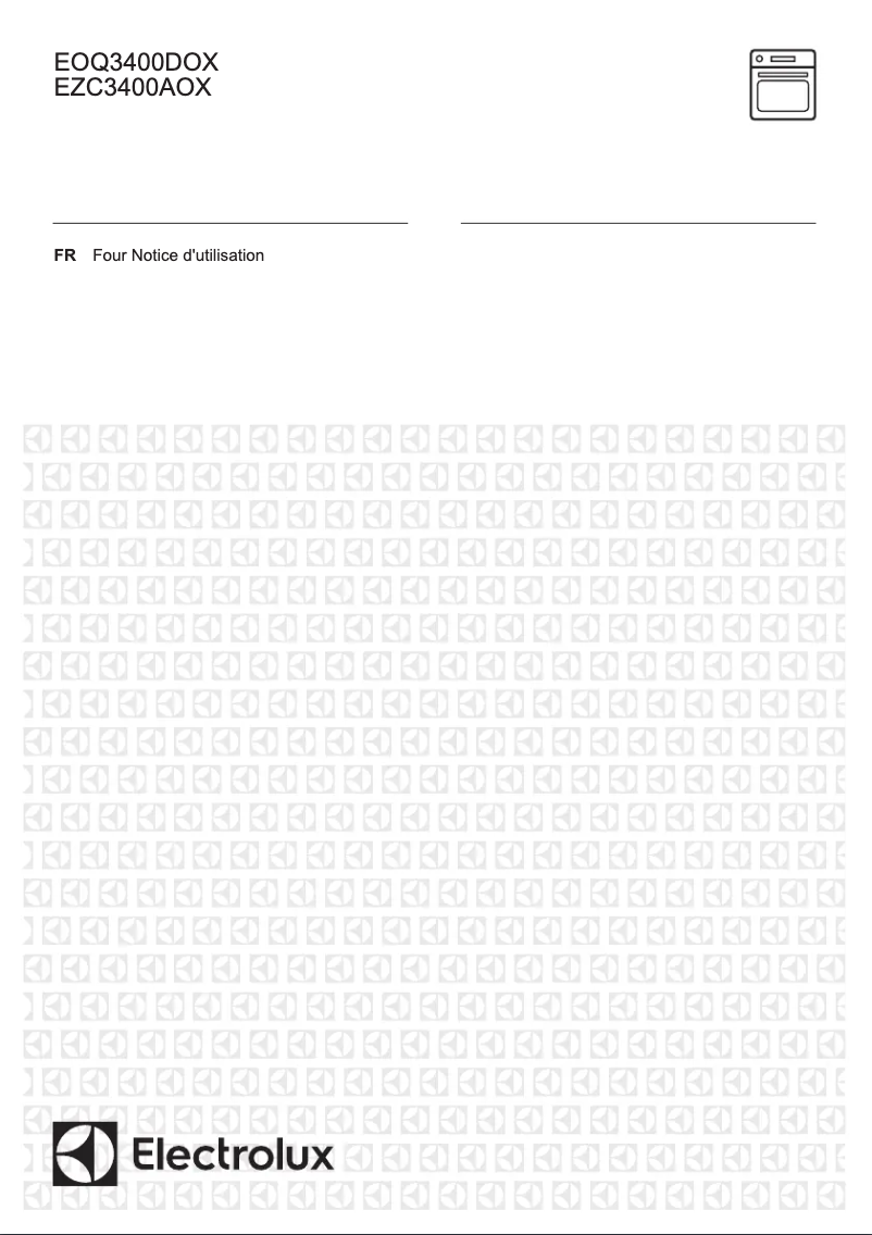 Page 1 de la notice Manuel utilisateur Electrolux EZC3400AOX