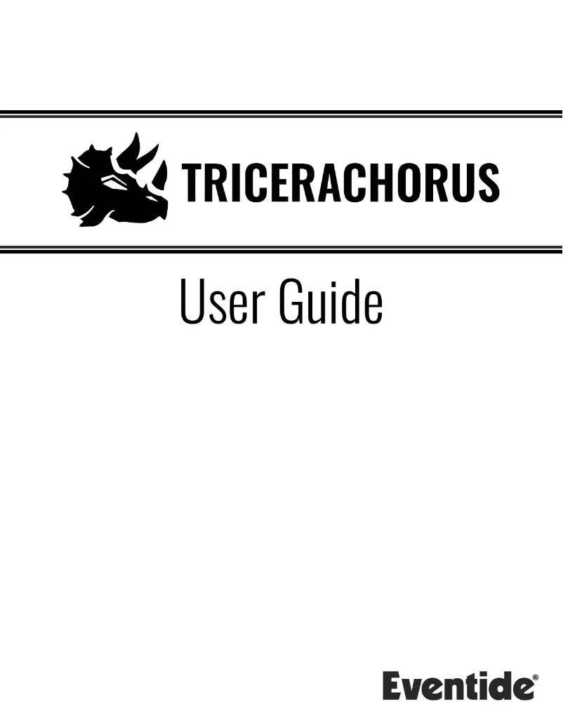 Imagen de la primera página del manual del dispositivo TriceraChorus