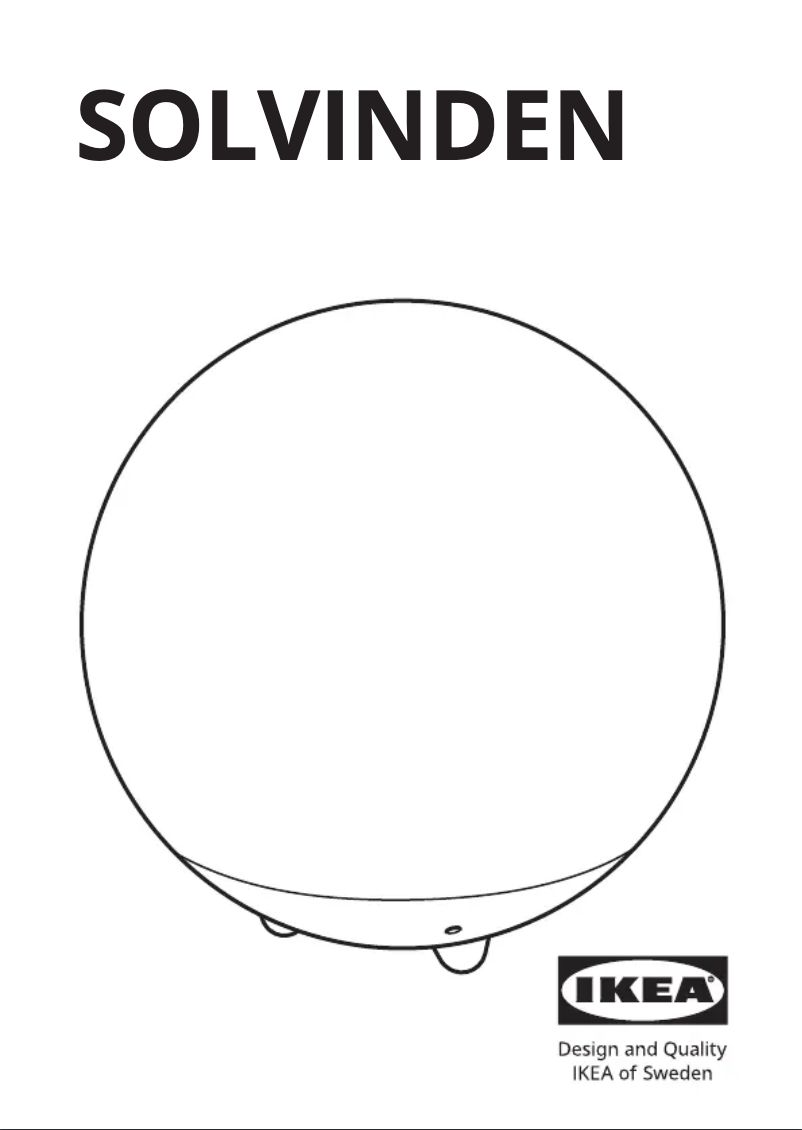 Image de la première page du manuel de l'appareil SOLVINDEN 405.136.92