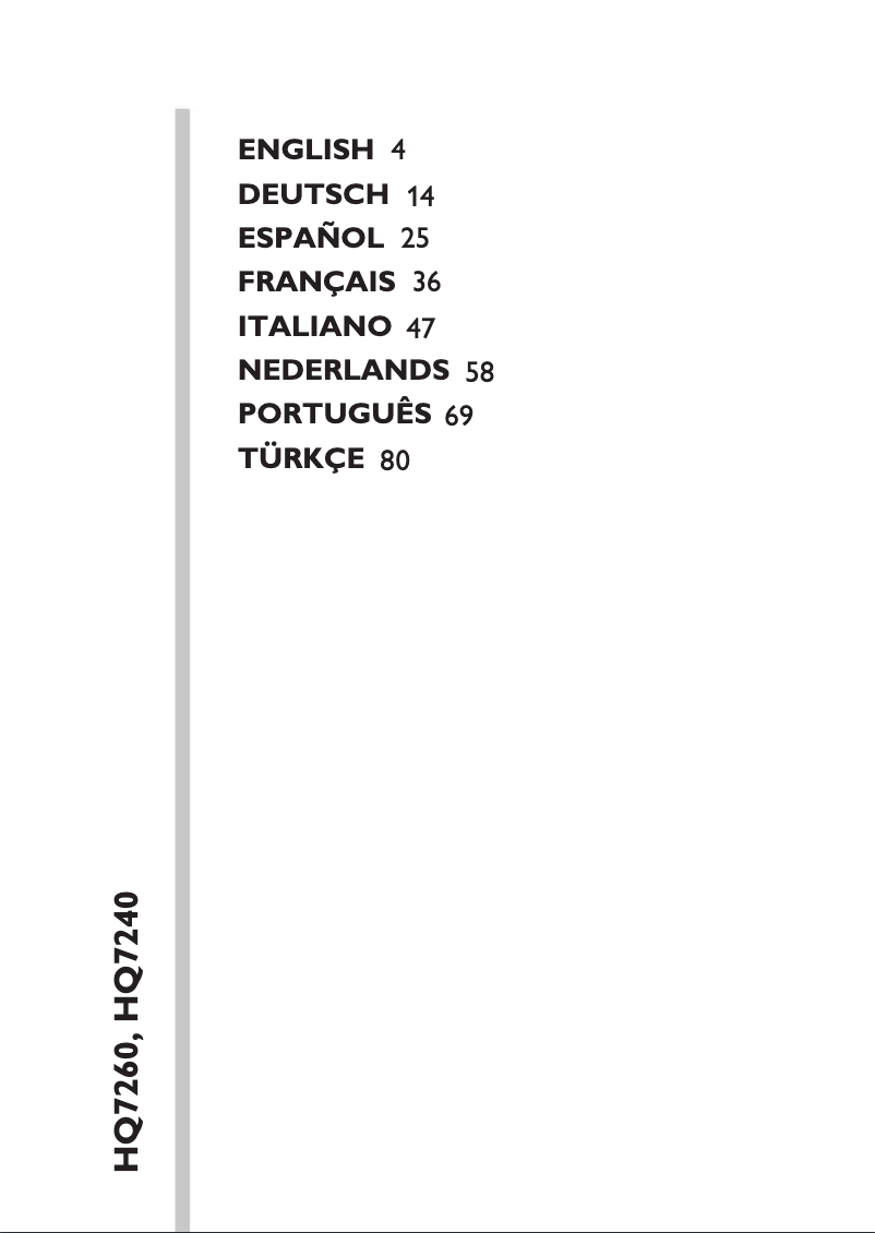 Page n°1 - Manuel utilisateur Philips 7000 series Electric Razor