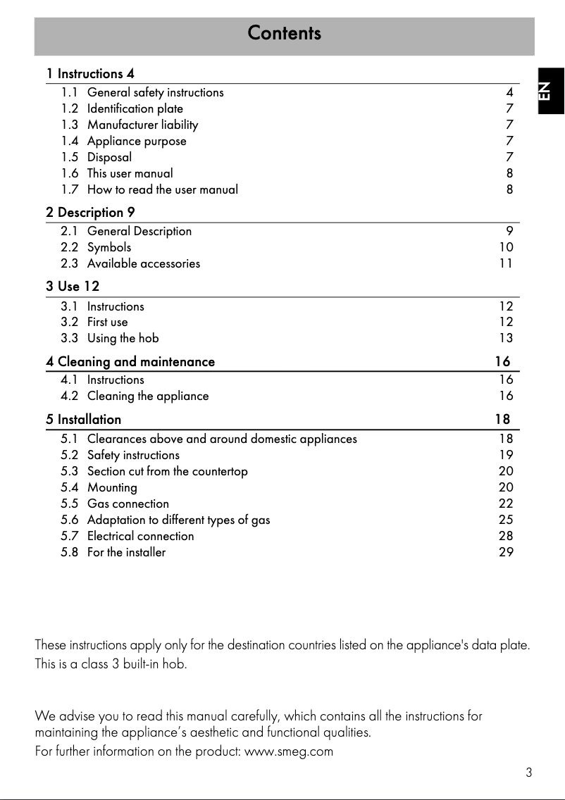Page n°1 - Manuel utilisateur Smeg PV631CNXAU