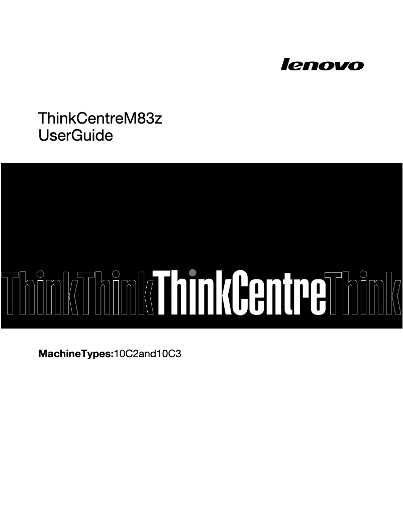 Page 1 de la notice Manuel utilisateur Lenovo ThinkCentre M83z