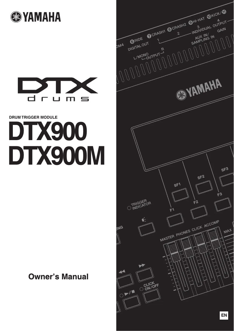Página 1 del manual Manual de usuario Yamaha DTX900M