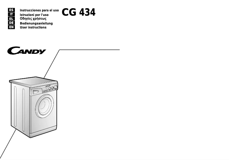 Page n°1 - Manuel utilisateur Candy LB CG 434