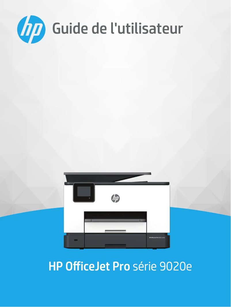 Image de la première page du manuel de l'appareil OfficeJet Pro 9022e