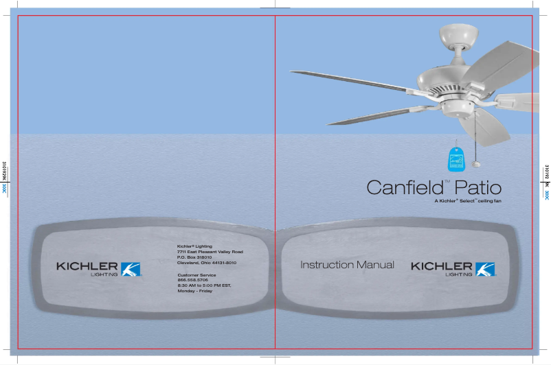 Page 1 de la notice Manuel utilisateur Kichler Canfield Patio