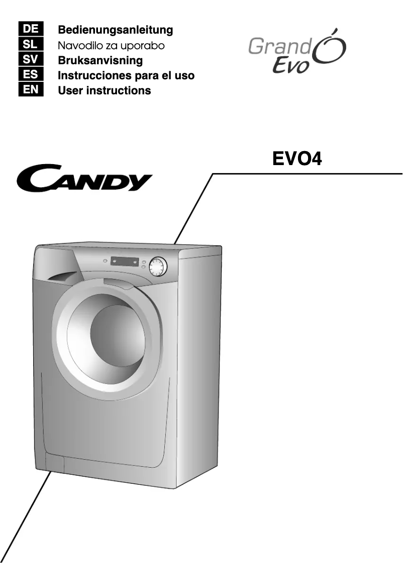 Image de la première page du manuel de l'appareil EVO4 1272D/1-S