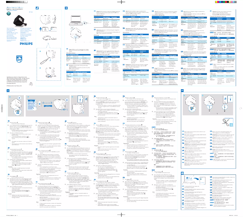 Image de la première page du manuel de l'appareil BT1300A