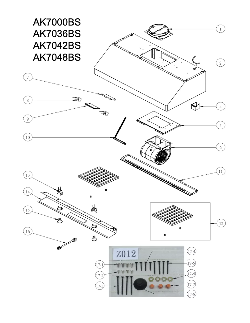 Page n°1 - Mode d'emploi Zephyr AK7048BS