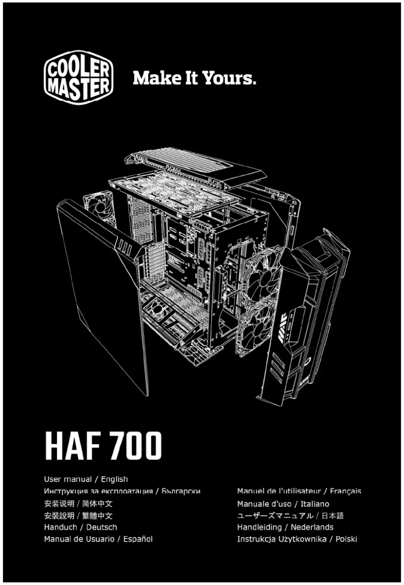Imagen de la primera página del manual del dispositivo HAF 700