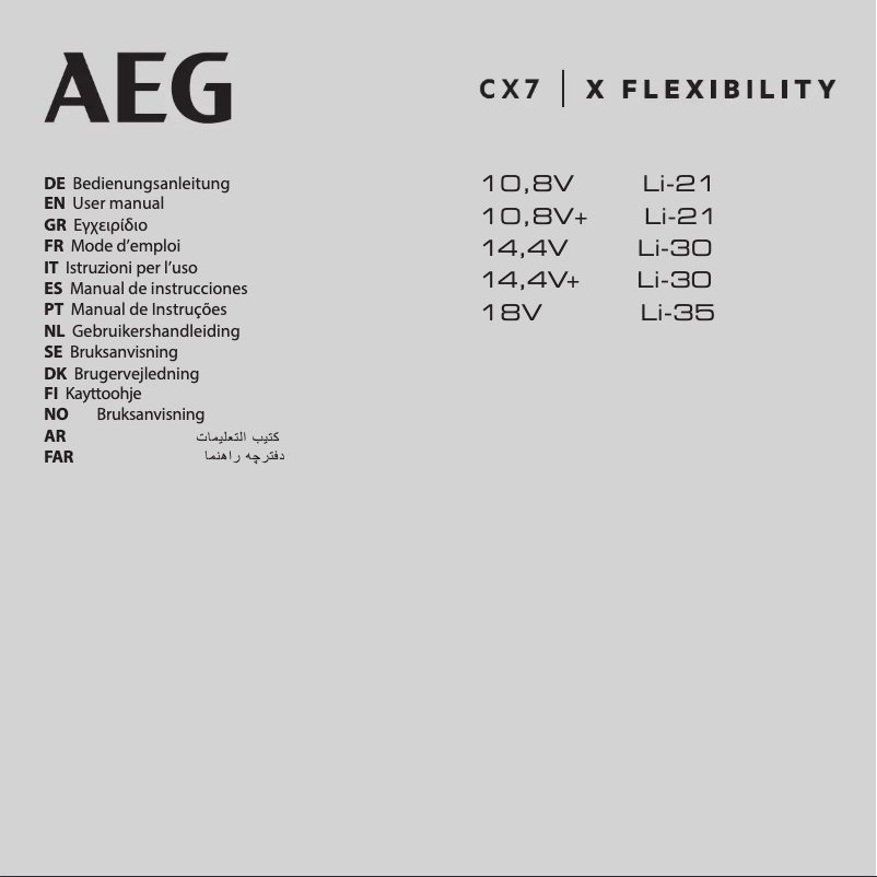 Page n°1 - Manuel utilisateur AEG CX7-2-45AN