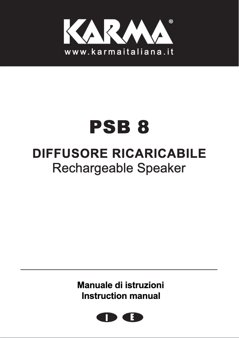 Image de la première page du manuel de l'appareil PSB 8