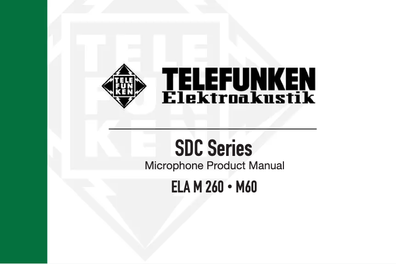 Page 1 de la notice Manuel utilisateur Telefunken ELA M 260