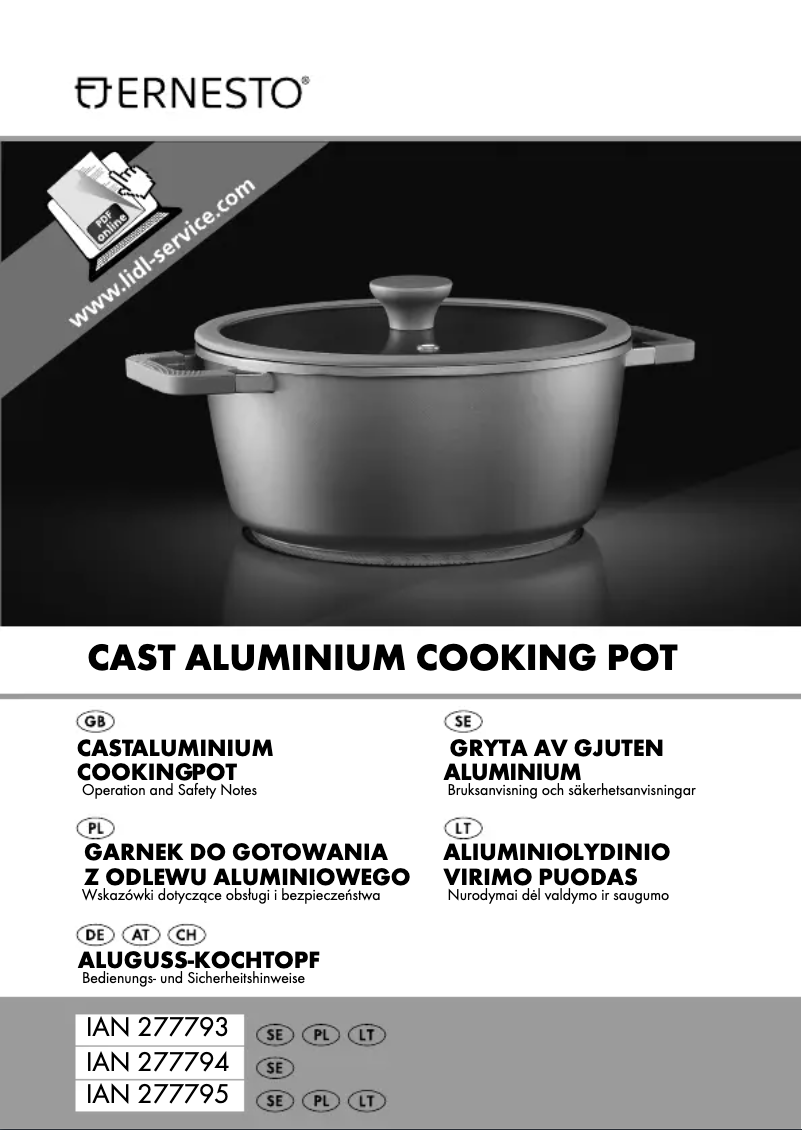 Imagen de la primera página del manual del dispositivo IAN 277793