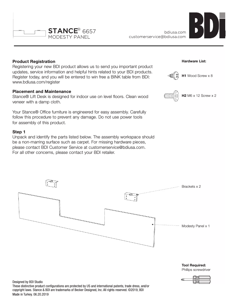 Image de la première page du manuel de l'appareil Stance 6657