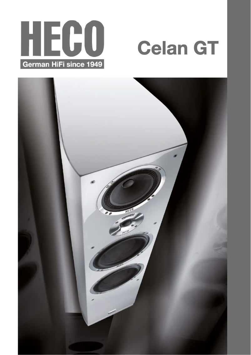 Page 1 de la notice Fiche technique Heco Celan GT Sub 322A