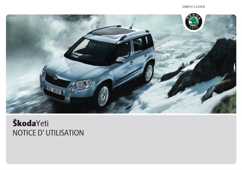 Page n°1 - Manuel utilisateur Skoda Yeti (2010)