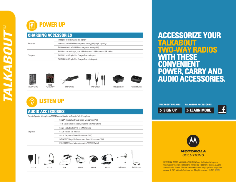 Page n°1 - Brochure Motorola Talkabout T380