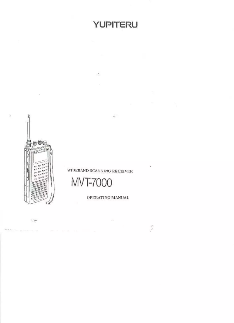 Page n°1 - Manuel utilisateur Yupiteru MVT-7000