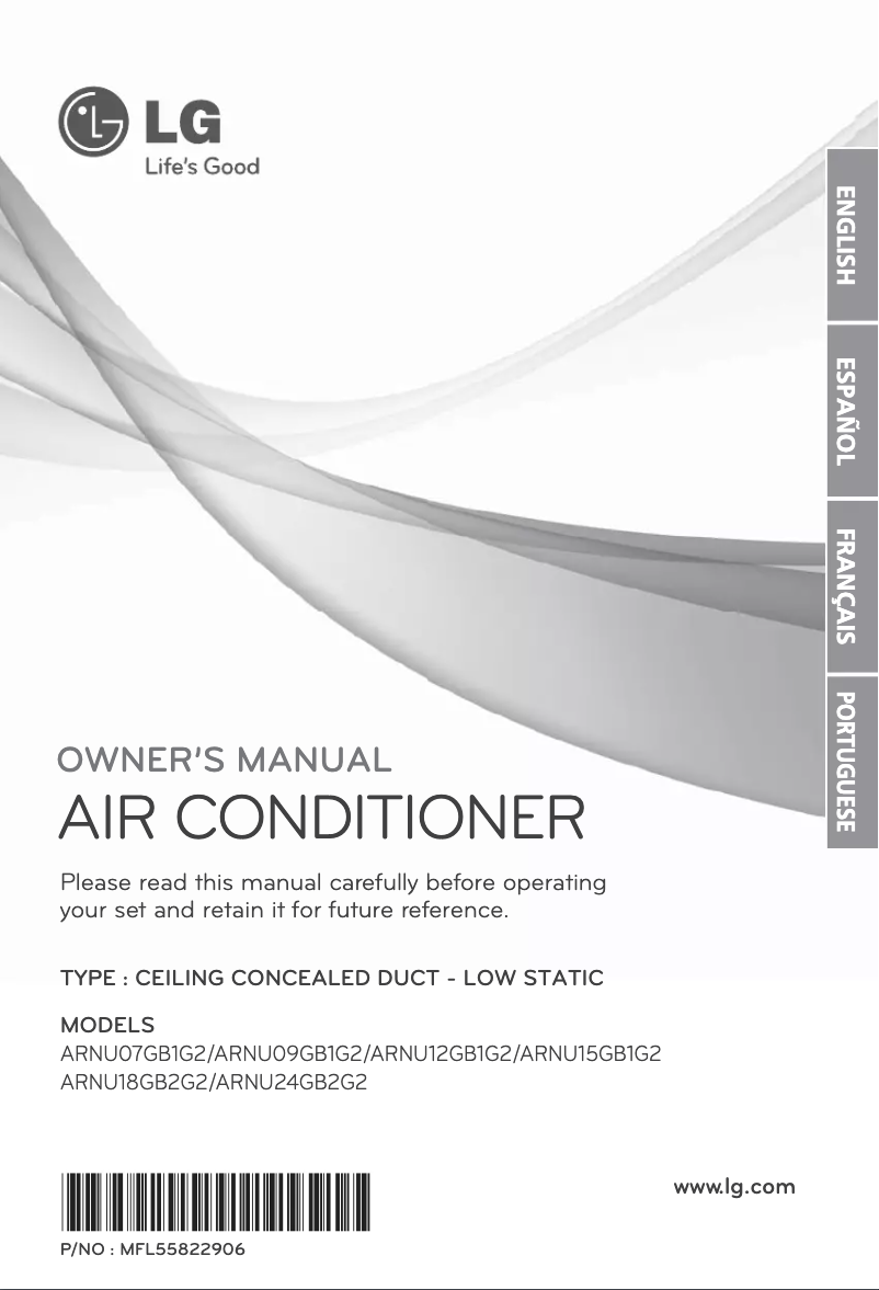 Page 1 of the manual User Manual LG ARNU15GB1G2