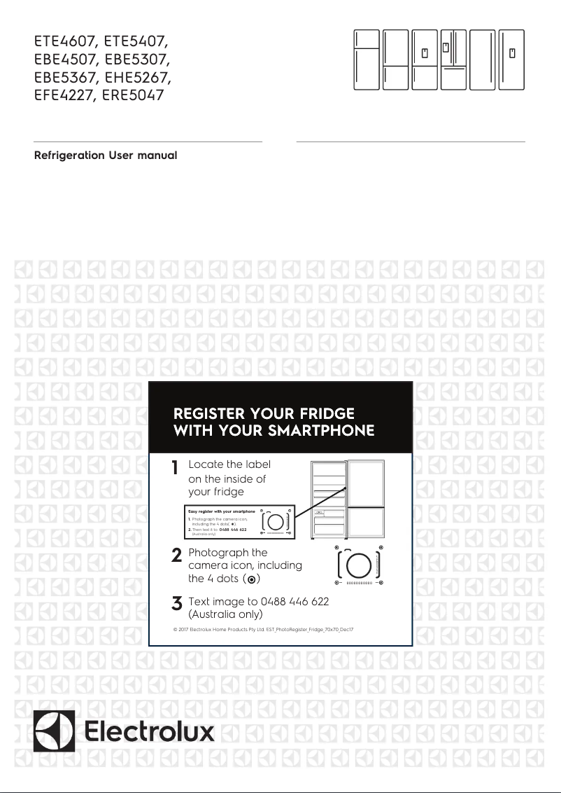Imagen de la primera página del manual del dispositivo ERE5047SC