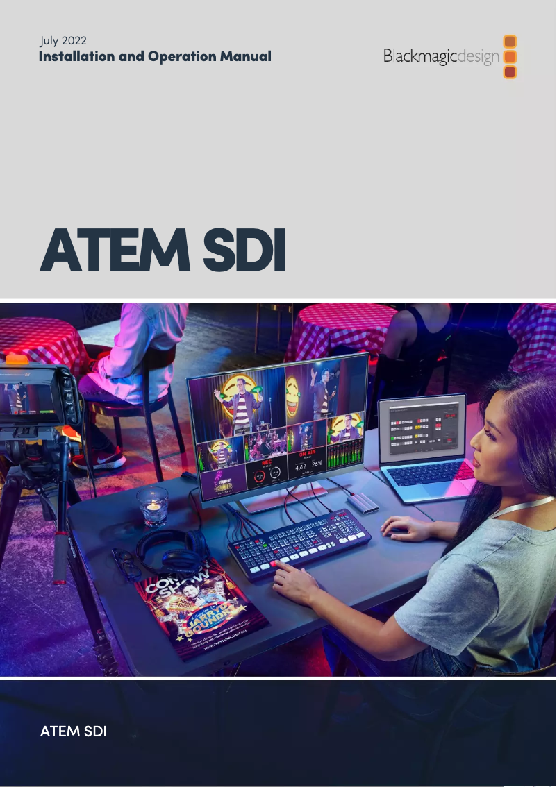 Página 1 del manual Manual de usuario Blackmagic Design Atem SDI