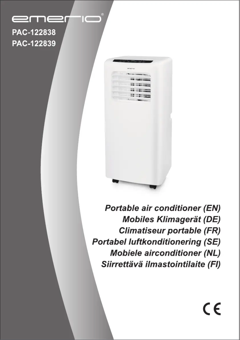 Page n°1 - Manuel utilisateur Emerio PAC-122838