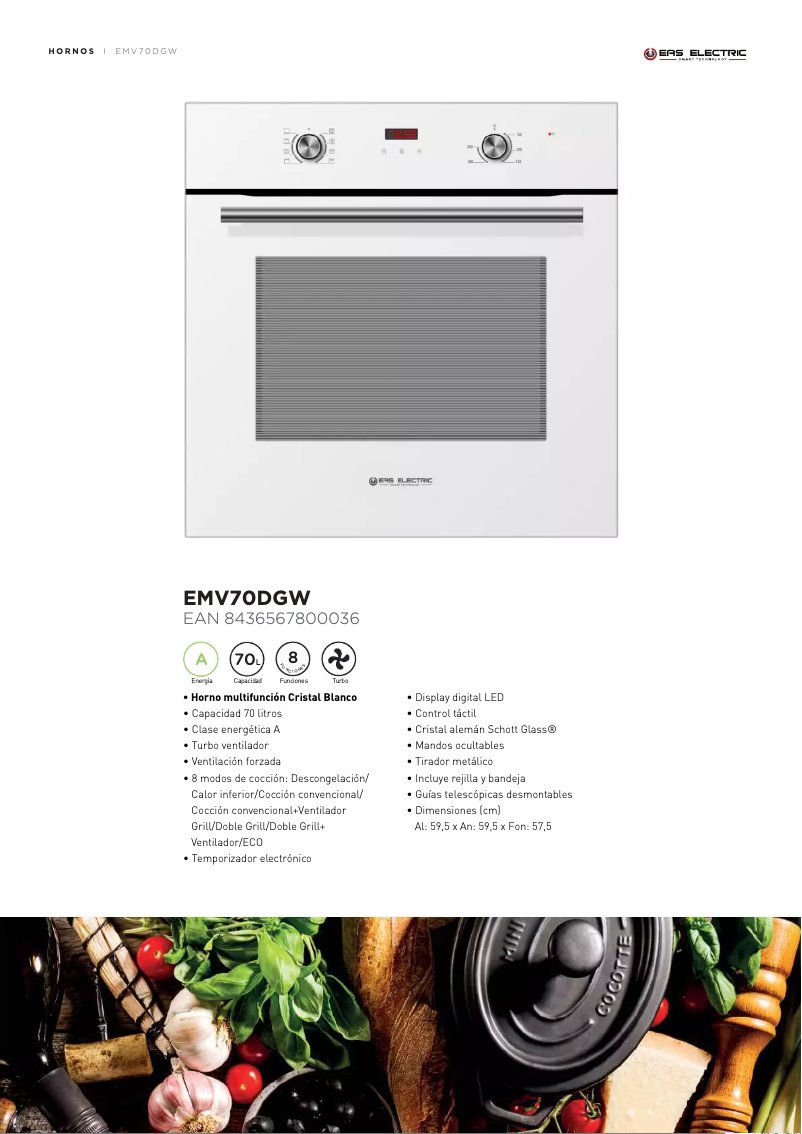 Image de la première page du manuel de l'appareil EMV70DGW