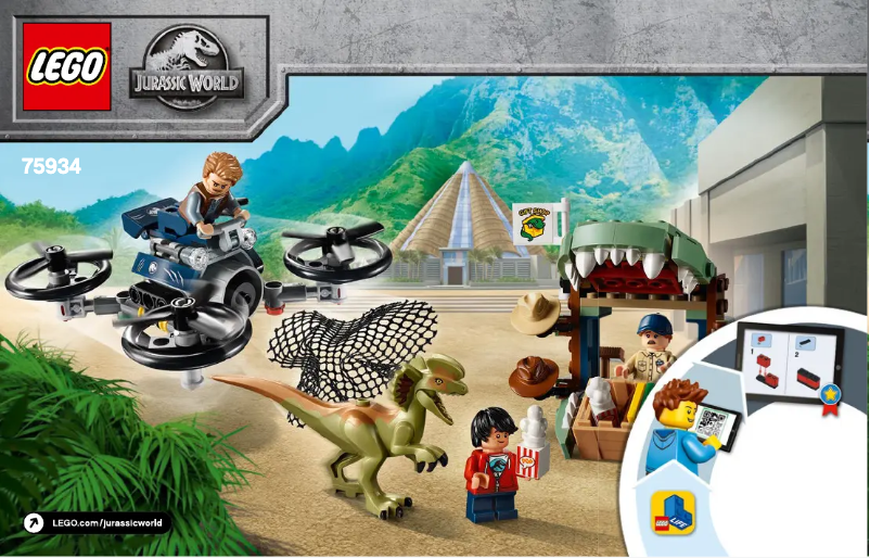 Page 1 de la notice Manuel utilisateur Lego Jurassic World 75934
