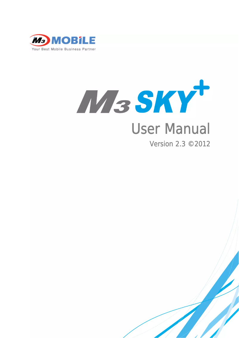 Página 1 del manual Manual de usuario M3 Mobile Sky+
