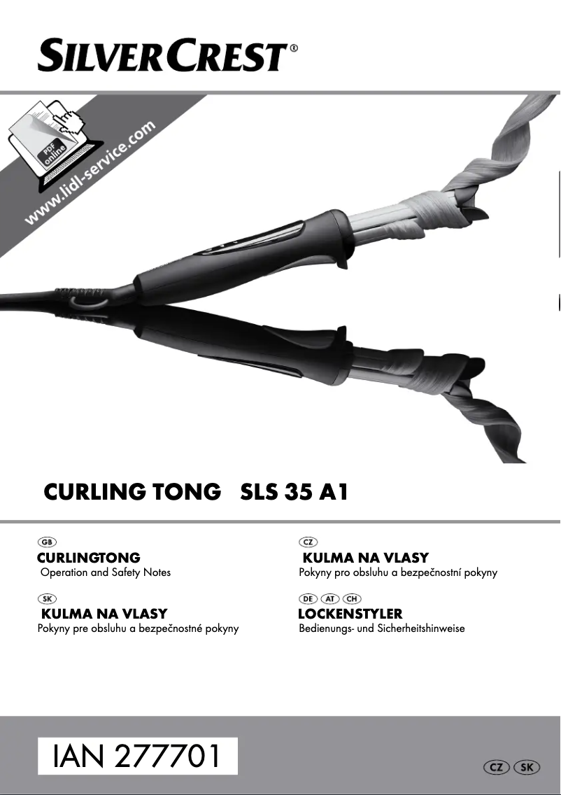 Page n°1 - Manuel utilisateur SilverCrest SLS 35 A1