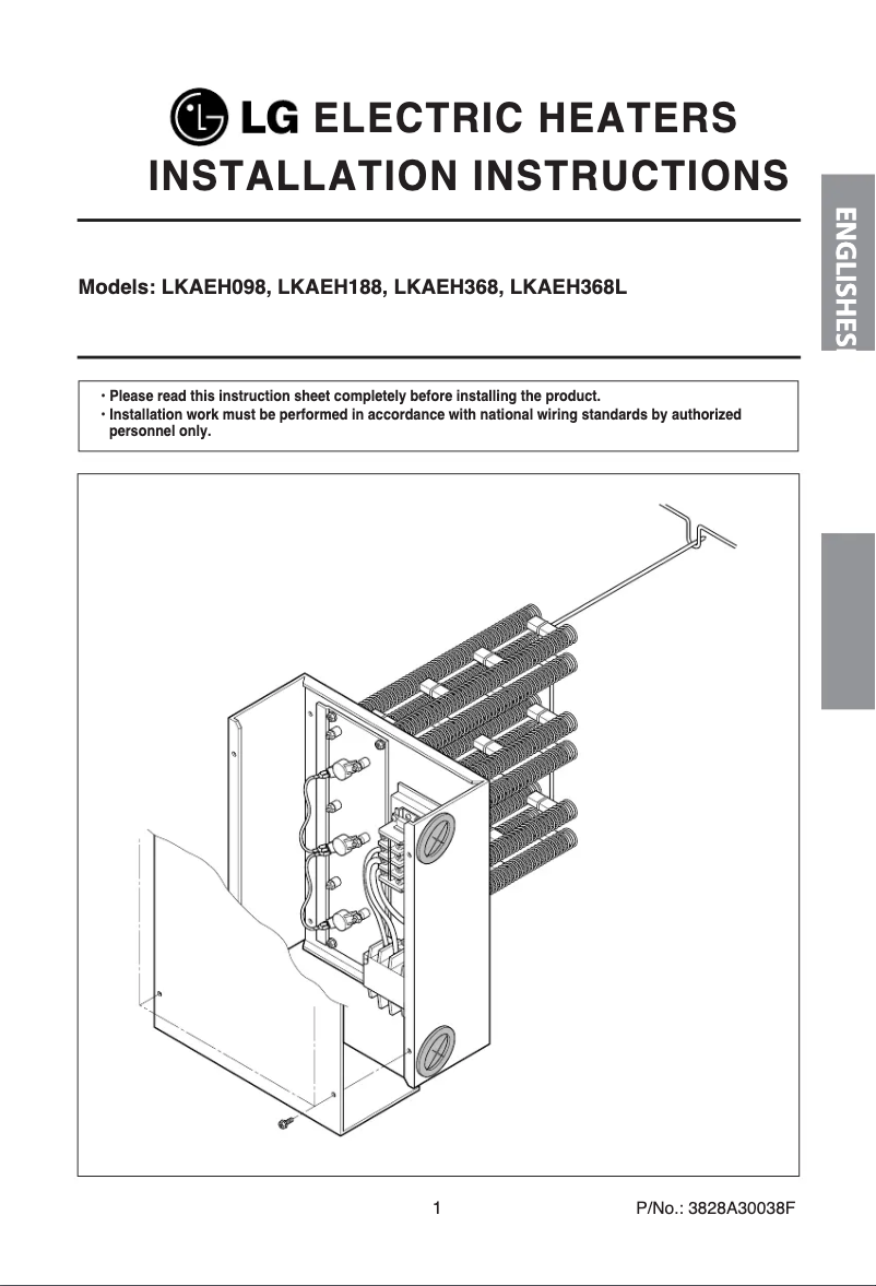 Page n°1 - Manuel utilisateur LG LKAEH098
